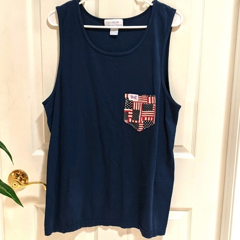 The Frat Collection Women's Patriotic Tank Size M